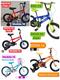 Bicicletas para niños, carriolas y velocipedos, nuevas, 