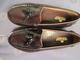 Mocasines unisex nuevos de cuero , cosidos